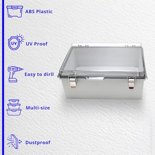 Boîte de jonction extérieure étanche boîtier de dérivation plastique ABS pour projet électrique - 5