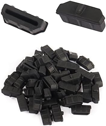 GINTOOYUN 50pcs HDMI Anti Dust Cap Cover Plugs HDMI Female Dustproof Plug Soft Silicone Protector for TV,Computers,etc.