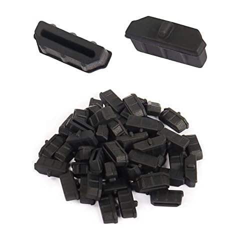 GINTOOYUN 50pcs HDMI Anti Dust Cap Cover Plugs HDMI Female Dustproof Plug Soft Silicone Protector for TV,Computers,etc. Cover