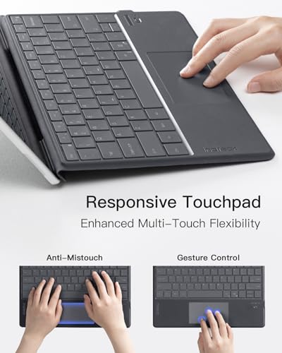 Image of Inateck for Surface Pro 9 Keyboard with Touchpad, Bluetooth 7-Color Backlight Keyboard with Pen Holder, Compatible with Surface Pro 9 /8 /X /10 /11, KB05113