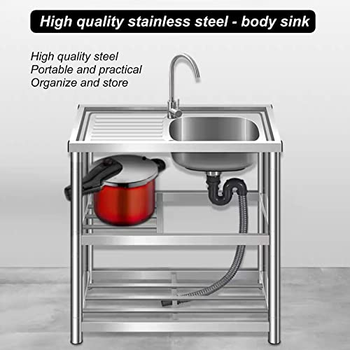 Évier de cuisine extérieur avec pieds : la solution pour buanderie et garage sans pose - 8