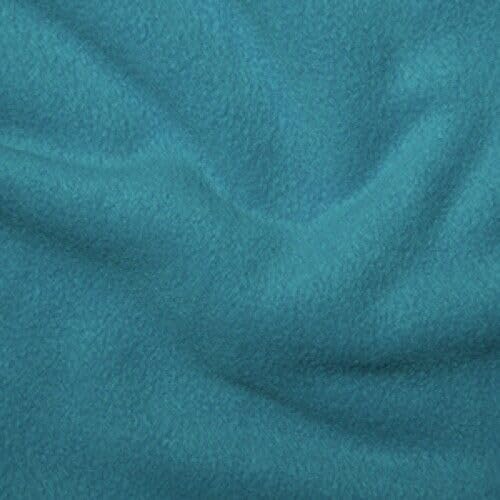 Premium Polar Fleece Fabric Material by The Metre 30 Plain Colours 149cm Wide (Turquoise) (ONE METRE - 100 x 150cm)