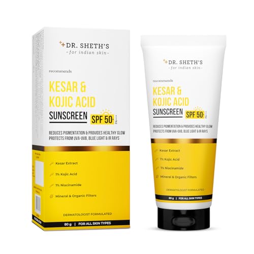Dr. Sheth's Kesar & Kojic Acid Sunscreen 80g - Image 2