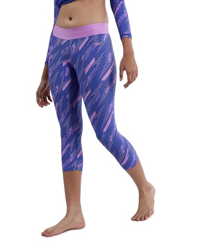 Image of Speedo Girl's Endurance 10 High Chlorine Resistant UPF 40+ Sun Protection Capri