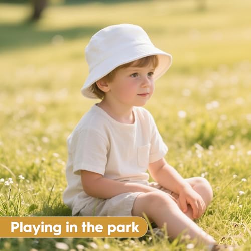 12 Pieces Kids Bucket Hat For Children Aged 2–6 Years, Cotton Blank Sun Hat For DIY Sublimation Tie Dye4