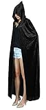  Urban CoCo Unisex Full Length Hooded Velvet Cape Halloween Party Cosplay Costume Cloak