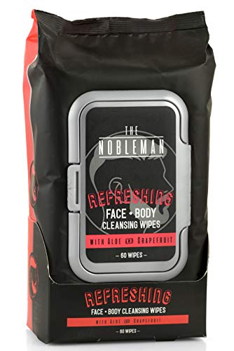 Men's Refreshing Face + Body Cleansing Wipes - 60ct