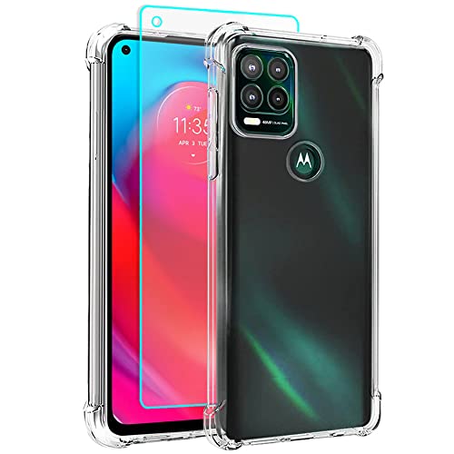 Funda para Moto G Stylus 5G 2021 de silicona transparente delgada anti golpes