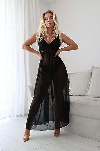 Avidlove Women Babydoll Lingerie Sleeveless Lace Chemise Sexy Long Sleep Dress #TOP3