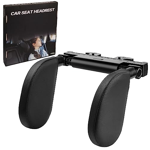 LIPJISL Reposacabezas de Coche para Niños y Adultos Reposacabezas de Coche Ajustable Reposacabezas de Coche Universal Negro para Viajes