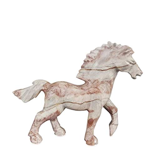 Sculpture cheval marbre rose une oeuvre d'art haut de gamme pour votre salon
