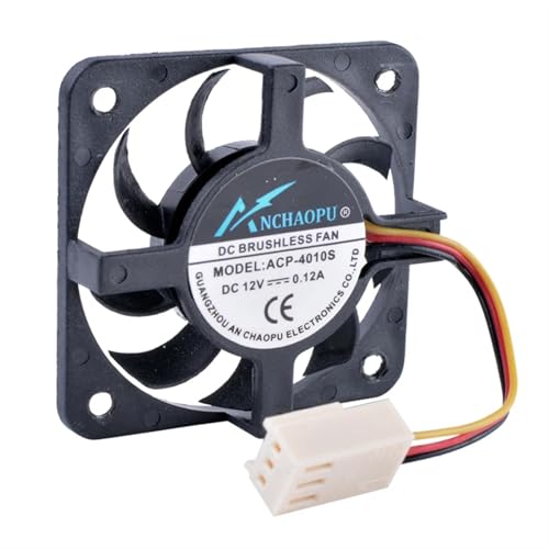 OOIOPCI Radiator Fan 40mm fan 4010 40x40x10mm 3-wire 3pin 12V 0.10A Heatsink Fan