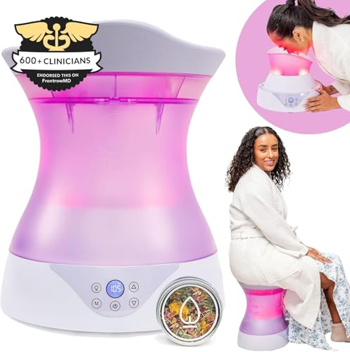Image of Yoni Steam Seat Set for Feminine Wellness & Self-Care - Vaginal Steamer with SteamSafe Temperature Control & Near Infrared & Red Light Therapy - V Steam at Home Kit with Yoni Herbs for Steaming