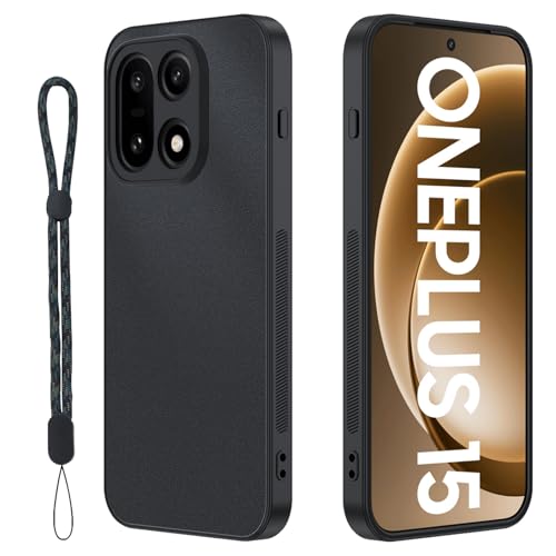 OnePlus 15 �p TPU�{���U�[ �X�}�z�P�[�X �ϏՌ� �����h�~ �L�Y�h�~ �w��h�~ ���^ �y�� �t�B�b�g�݌v �܂肽���݃X�}�z�P�[�X�i�u���b�N�j