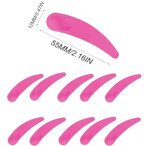 Scoop Für Cremespatel, 10 Pcs Make-up gebogenen Spatel, Spatel Kosmetik, Kosmetik Maske Scoop, Mini Kosmetikspatel