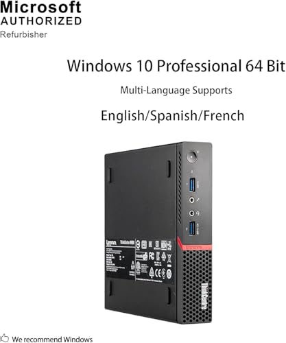 Image of Lenovo ThinkCentre M900 Tiny Desktop Micro Tower PC (Intel Core i5-6500T Upto -3.1 GHz, 16 GB Ram, 256 GB SSD, USB 3.0, WiFi) Windows 10 Pro (Renewed) €¦