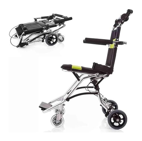 車椅子 折畳み,車いす, 車椅子 超軽量 折りたたみ式 ポータブル アルミ合金 トロリー 高齢者/子供/障害者用 スクーター