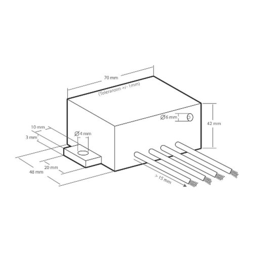 Kemo M062 Mini Weidezaun Hochspannungsgenerator 9 - 12 V/DC. Pulsierende, schwache Hochspannung von 1000 Volt. Kleintier-Elektrozäune, Einbrecherschutz, (L x B x H) 72 x 50 x 42 mm