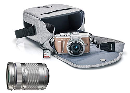 Olympus Pen E Pl9 Mirrorless Micro Four Thirds Digital Camera Brown M Zuiko Digital Ed 14 42mm F 3 5 5 6 Ez Lens M Zuiko Digital Ed 40 150mm F 4 0 5 6 R Lens Buy Online In Cayman Islands At
