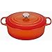 Le Creuset Enameled Cast Iron Signature Oval Dutch Oven, 6.75 qt., Flame