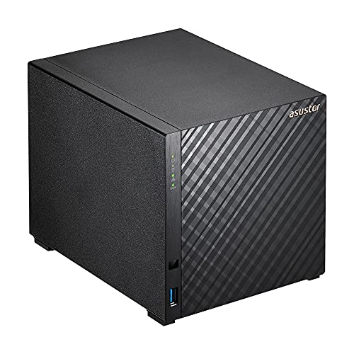 Image of Asustor Drivestor 4 AS1104T - 4 Bay NAS, 1.4GHz Quad Core, Single 2.5GbE Port, 1GB RAM DDR4, Network Attached Storage, Personal Private Cloud (Diskless)