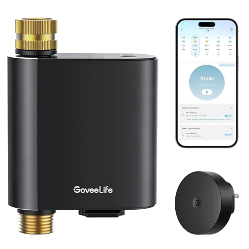 GoveeLife H5901 Smart WiFi Sprinkler Timer with Gateway 1 Water Outlet