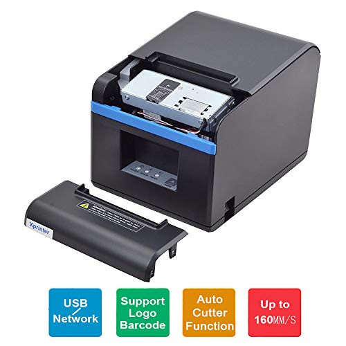 Image of 80mm Thermal Receipt Printer POS Printer USB Bluetooth Ethernet Port with Auto Cutter(306 USB RS232 Port)