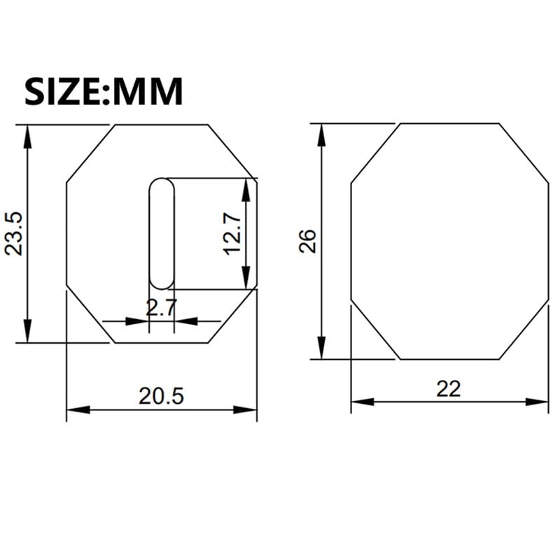 Japanese Style Kitchen Knife Octagonal Handle Grip Kitchen Knife Handle Replacement Octagonal Wooden Handle