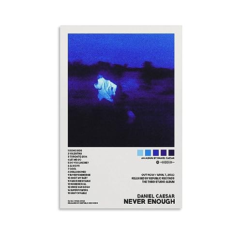 BATTTX Never Enough Daniel Caesar Canvas Poster Wall Decorative Art Painting Living Room Bedroom Decoration Gift Unframe-style12x18inch(30x45cm)