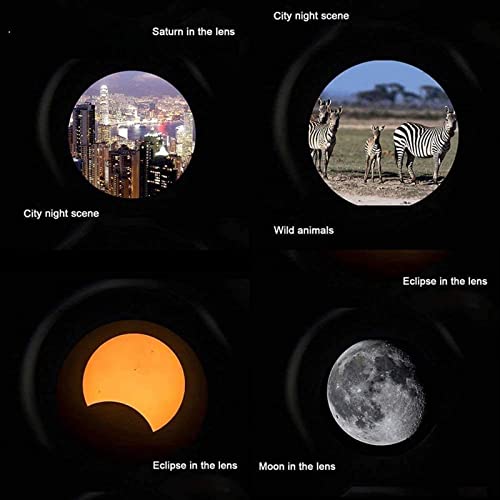 Telescopio portátil profesional refractor astronomía con trípode 60 mm miniatura 6