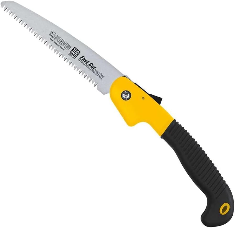 Orret Home Katlanabilir Budama Testeresi – Bahçe ve Ağaç İşleri İçin Taşınabilir El Testeresİ, Kilit Mekanizmalı Bıçkı, Keskin Diş Yapılı Katlanabilir Bahçe Testeresi - Görsel 2