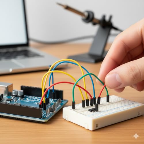 Image of Tishvi Jumper Wires Kit 120pcs Multicolored Dupont Cables - 40 MM, 40 MF, 40 FF Connectors for UNO, Nano, Raspberry Pi, Breadboard Prototyping & DIY Electronics