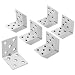 Produktbild KOTARBAU 50er Set Winkelverbinder 50 x 50 x 40 x 2 mm mit Sicke Verzinkt Stahl Bauwinkel Montagelöcher Möbelverbinder Schwerlast Holzverbinder Montagewinkel