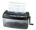 Nakabayashi Co.,Ltd 3 Ways Manual Shredder for Paper&Card&CD/DVD,One Piece of Letter Size/A4 Size,Capacity of 3.3L(Black)