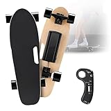EpyGnom Skateboard Elettrico Longboard Lunga Autonomia con Telecomando 3 velocità, Ruote 4 e Maniglia per Il Trasporto, velocità Massima 15 Km/H, Autonomia 8 Km, per Campus E Città