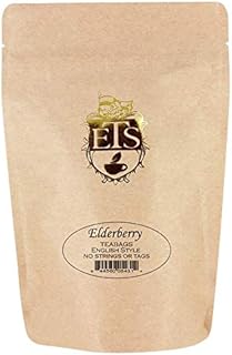 English Tea Store - elderberry tea bags | Medium Caffeine | High Antioxidant Content | Fresh & Berry Flavor | Perfect Hot or Iced Tea | Natural Flavors | Clean Taste | 25ct