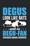  Degus Look Like Rats Said No Degu-Fan Ever: Degu For Degu Owner Degu Animal Lover Pet Degus Degu Octodon, Lined Journal Or Notebook (6X9 Inches) With 120 Pages.