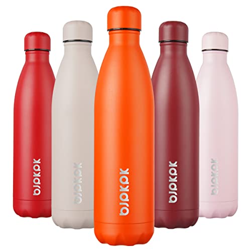 Image of BJPKPK 25 oz Insulated Water Bottle, Stainless Steel Flask, Leak Proof
