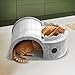 Gralara Cat Tunnel Toy Kitten Nest Foldable Scratch Lounger Portable for Indoor Cats Felt Mat Toy for Playing Sleeping Resting, Gray