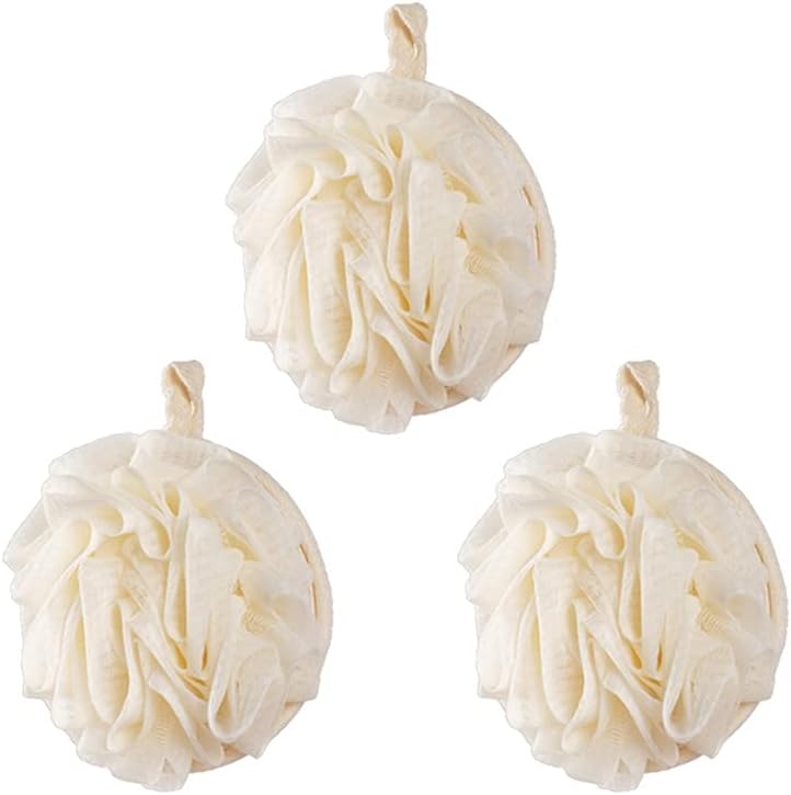Exfoliating Washcloths 3pack Shower Loofah Balls Shower Bath Sponge Exfoliating Body Scrubber Exfoliating for Siky Skin, Deep Clean Exfoliating Towel for Body (Color : C)