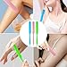 6PCS Non-Stick Wax Spatulas Set, Silicone Spatula Hair Removal Sticks Applicator Reusable Hard Wax Scraper,Eyebrow Wax Sticks For Home Salon Body Use (6PCS)