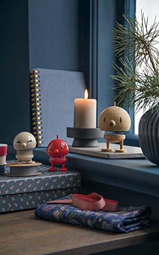 Hoptimist Bumble, Figurine à secouer, décoration scandinave pour Le Salon, Le Bureau, l'entrée, la Salle de Bain, Super Cadeau, 4,5 x 5,8 x 7,6 cm, Petit, Latte – vue 9