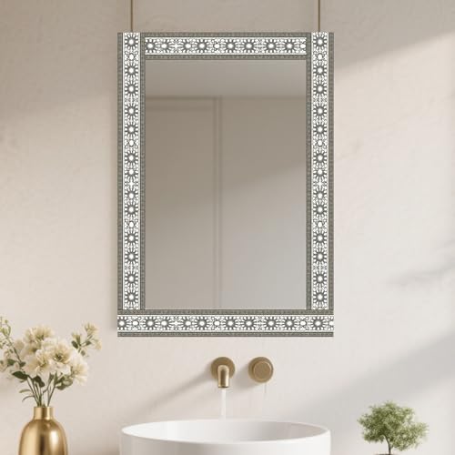 Image of Nuxovilar Geometric Mosaic Peel Stick Wall Border PVC 3.94x16.4'