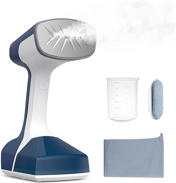 Vaporizador para ropa, vaporizador de mano para ropa con tanque de agua desmontable de 8.1 fl oz, removedor de arrugas de tela portátil de