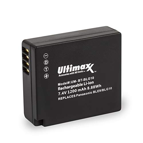 Ultimaxx BLG10 Extended Life Battery for Panasonic Lumix