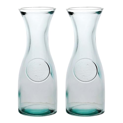 UNIQUE HOME LIVING 2-teilige Glaskaraffe Set