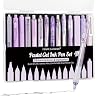 Four Candies 12Pack Pastel Gel Ink Pen Set + 14PCS Pen Set Purple with Case