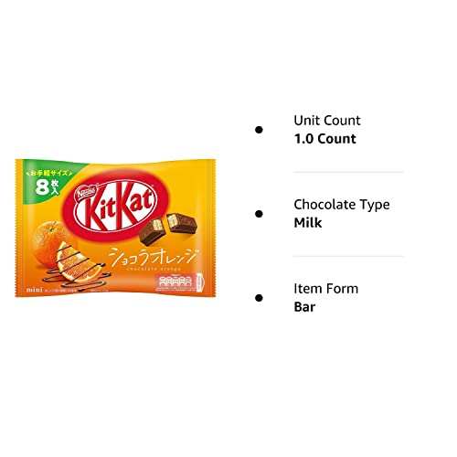 New Japanese Kit Kat Mini Chocolate Orange 9 Sheets Kitkat (Japan Import) #TOP1