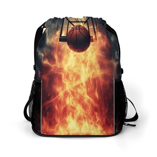 Sac à dos de basket-ball volumineux en tissu léger pour éviter l'encombrement au sport