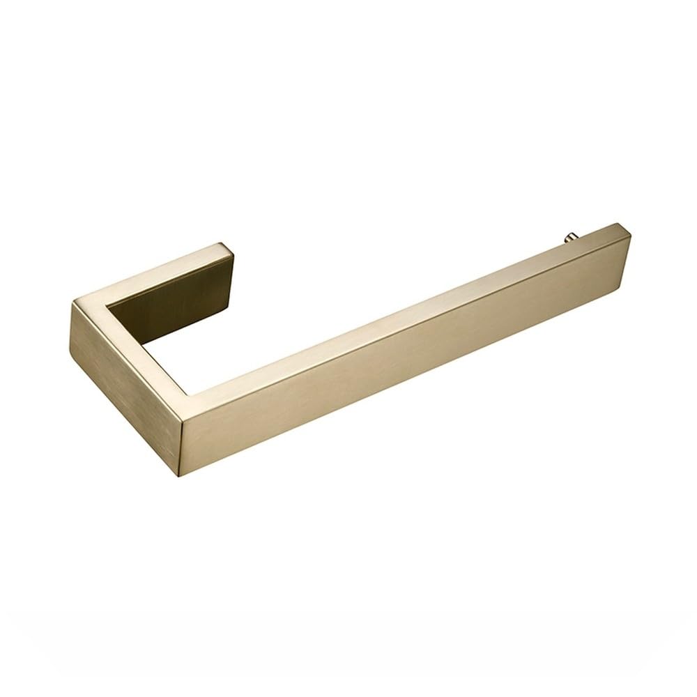 VVW&LIU Brushed Gold Stainless Steel Bathroom Accessories Set Toilet Roll Paper Holder Towel Rack Wall Mounted Kitchen Tissue,towel r